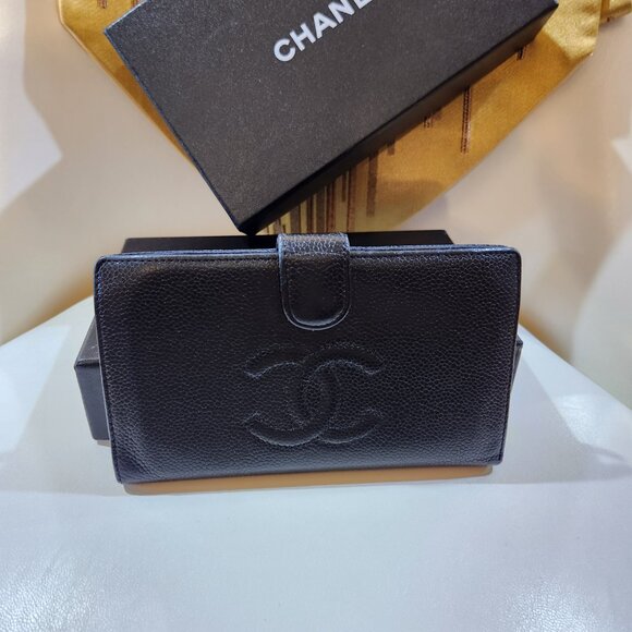Chanel Bifold Long Wallet - Black Caviar - Picture 13 of 16